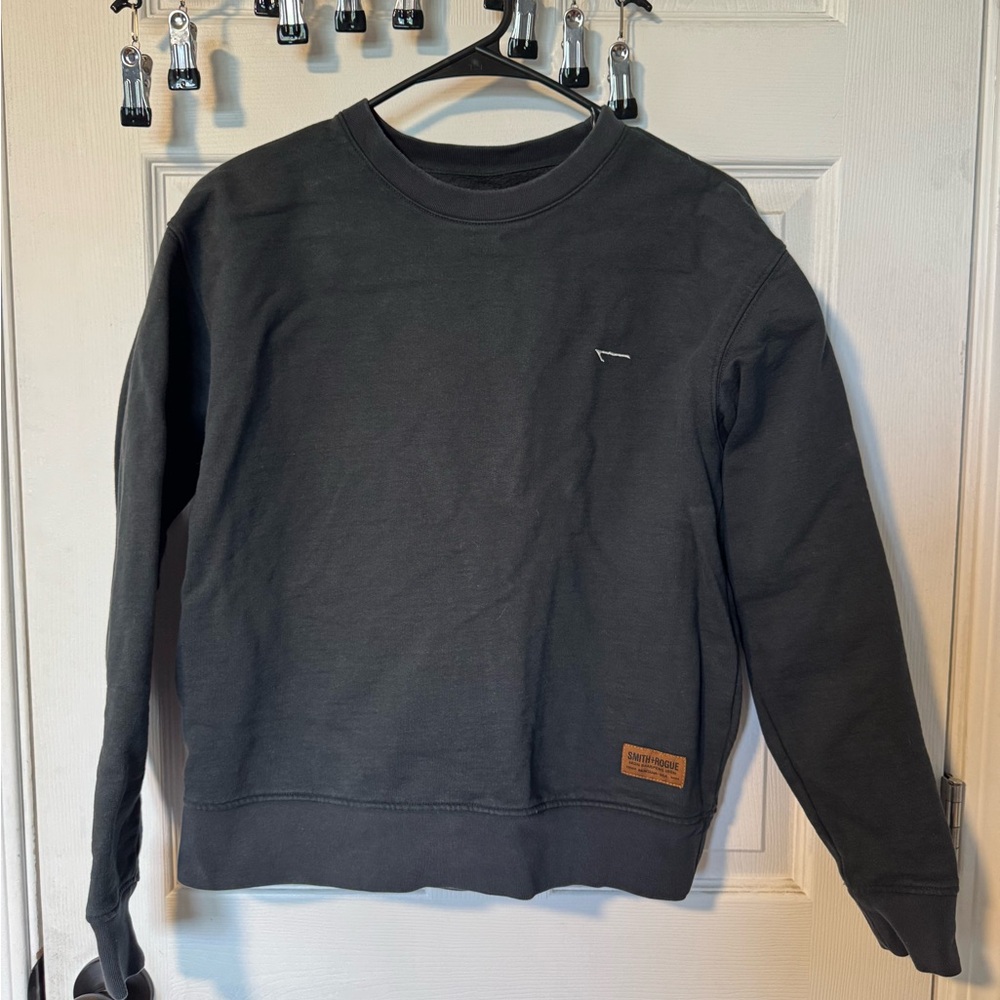 Women’s Black Crewneck Sweater - Smith and Rogue - S - made in Peru